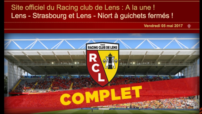 RC Lens : les deux derniers matchs de la saison de Ligue 2 affichent complets !