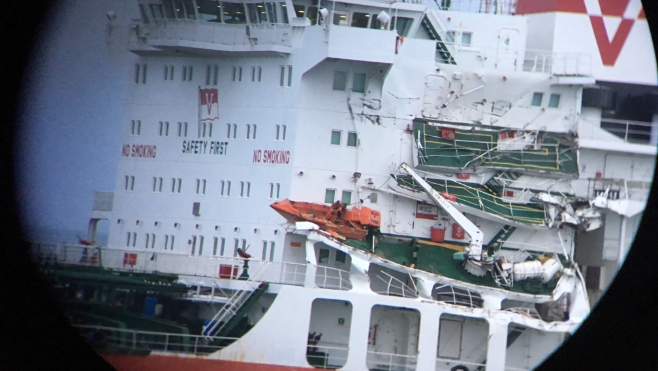 Collision en mer entre deux cargos dans le détroit du Pas de Calais !