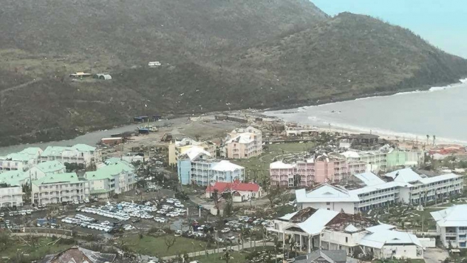 Ouragan Irma : 95% de l'île de St Martin détruite