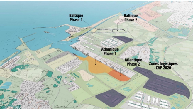  Le port de Dunkerque veut creuser un nouveau bassin Atlantique de 2km de long !