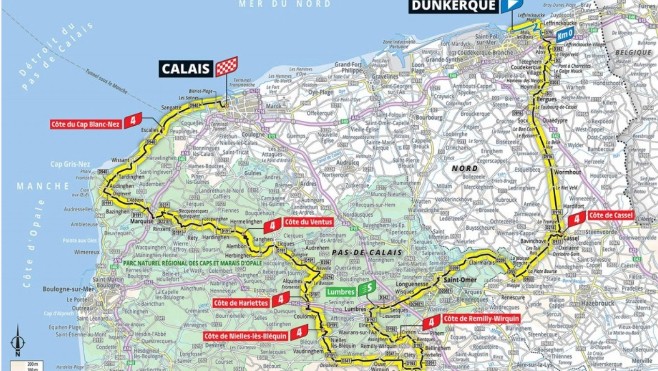 Tour de France : ce mardi, les coureurs parcourront 172km entre Dunkerque et Calais. 