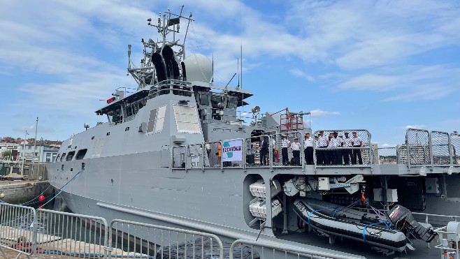 Le premier patrouilleur de la Marine Nationale va quitter les chantiers de la Socarenam de Boulogne 
