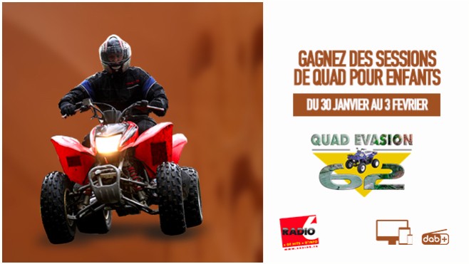 Semaine spéciale SPORTS MECANIQUES. Gagnez votre session de quad pour enfants avec Quad Evasion 62 à Réty