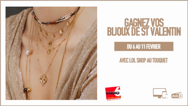 Gagnez vos bijoux pour la St Valentin avec LOL SHOP au Touquet 