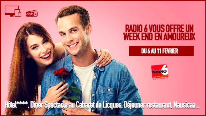 Gagnez votre week end en amoureux (Les 11 et 12 Février)