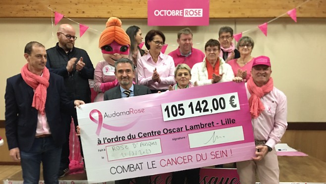 Nordausques : 105 142€ remis au centre Oscar Lambret pour la recherche contre le cancer du sein