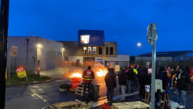 La CGT mène des blocages dans le dunkerquois et le boulonnais