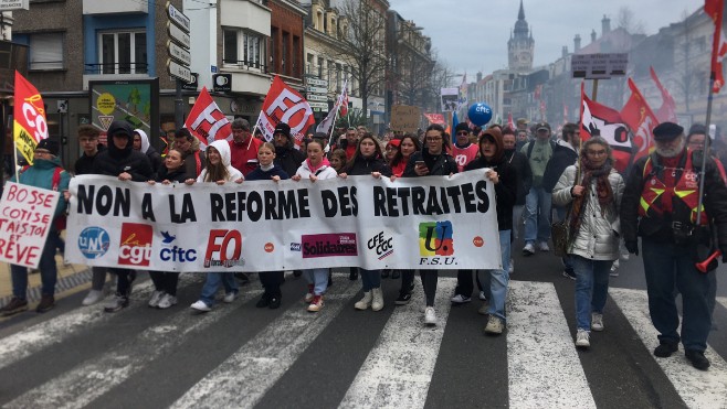 Nouvelles mobilisations contre la réforme des retraites à Calais et Bouquehault 