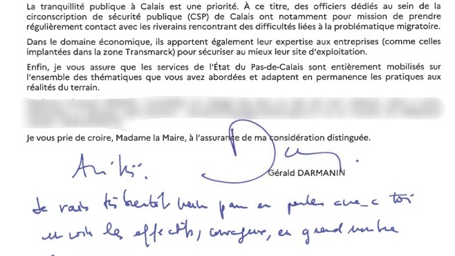 Le ministre de l'intérieur Gérald Darmanin reviendra à Calais sur la question des migrants.