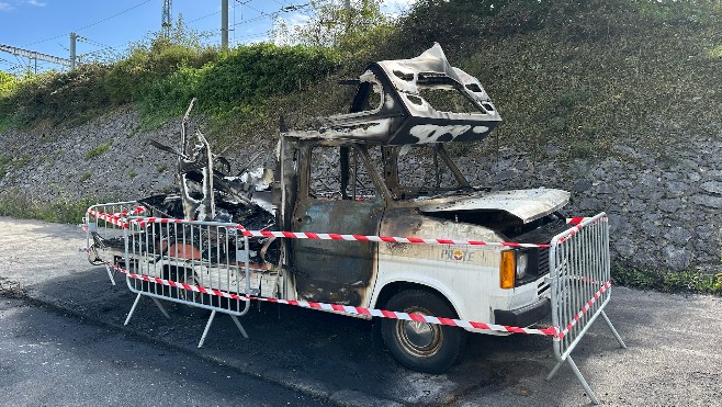 Boulogne-sur-mer : un camping-car ravagé par les flammes