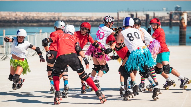 Le Roller Derby Calaisis organise une Roller Disco dimanche soir sur la plage de Calais !
