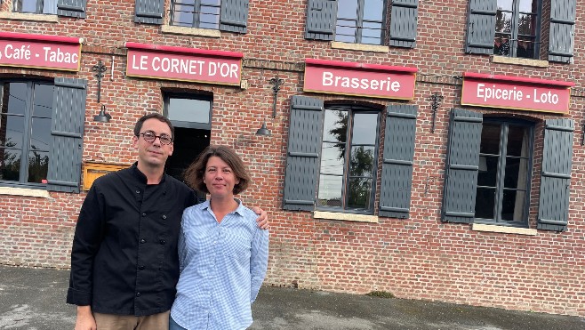 A Vironchaux, le Cornet d'Or, la brasserie emblématique du village a rouvert ses portes