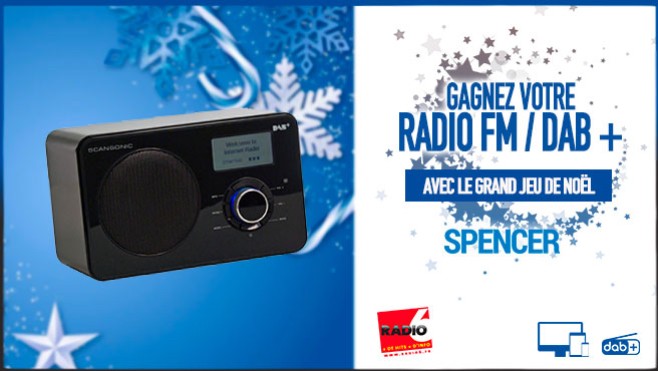 Grand jeu de noël - Spencer et Radio 6 vous offrent votre radio FM DAB + 
