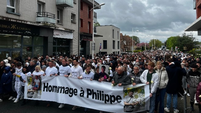 A Grande Synthe, plus de 1500 personnes lors de la marche blanche pour Philippe