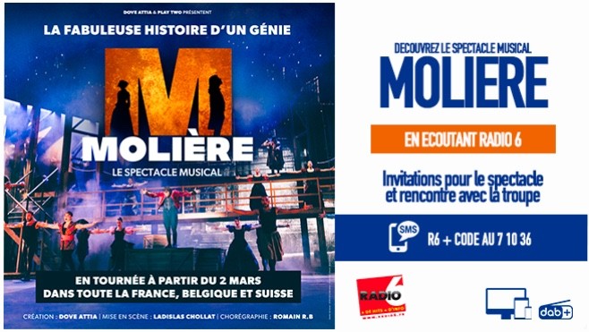 Radio 6 vous invite au spectacle musical MOLIER L'OPERA URBAIN et vous offre la possibilité de rencontrer la troupe.
