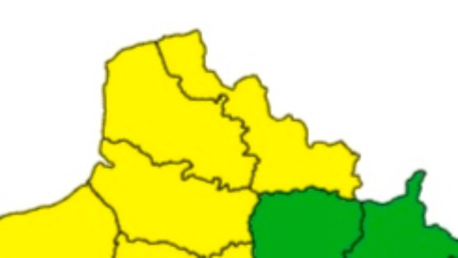 Vigilance jaune pour pluie-inondation et orages, dans le Nord, le Pas-de-Calais et la Somme.