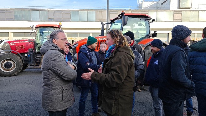 Mobilisation des agriculteurs à Boulogne-sur-Mer ce vendredi.