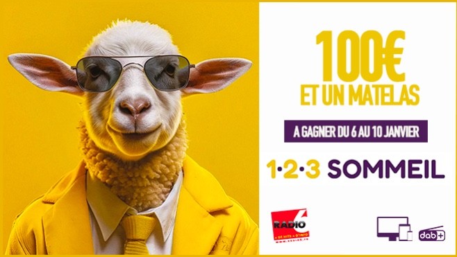 Gagnez un matelas et 100€ à dépenser chez 1 2 3 Sommeil