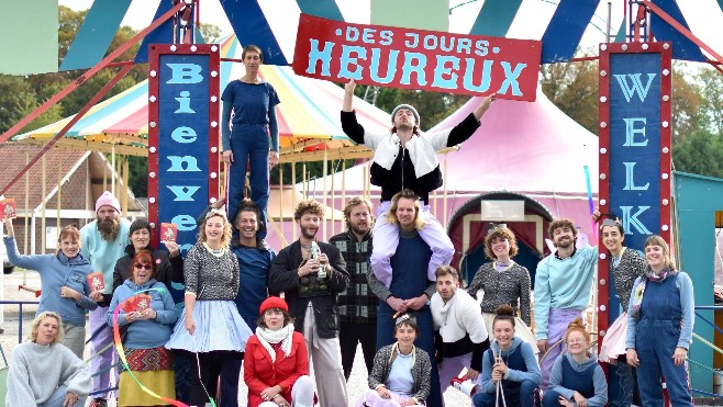 C'est le Festival de cirque Des Jours Heureux à Hesdin-la-Forêt