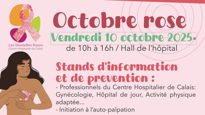 Octobre Rose : journée de sensibilisation au cancer du sein ce vendredi à Calais.