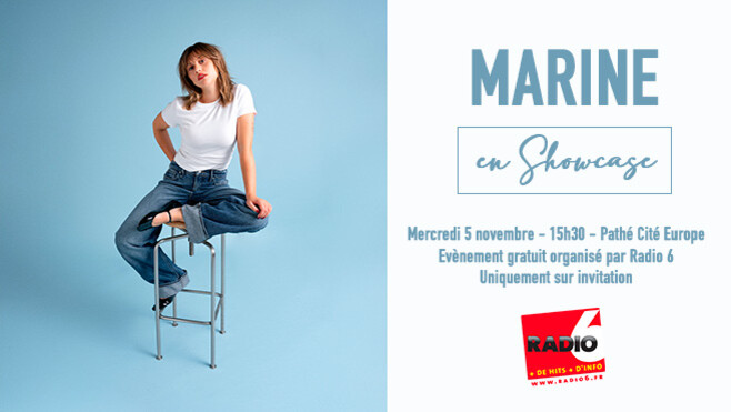 Marine en showcase avec Radio 6 le 5 novembre