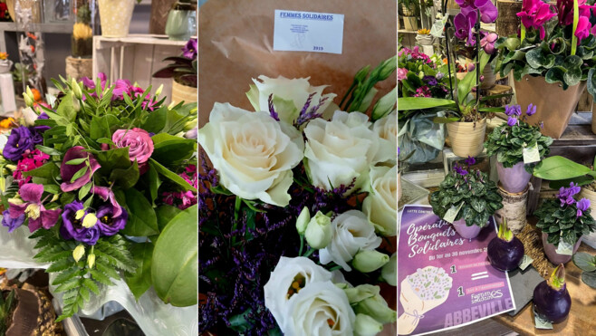 Abbeville : des fleurs contre les violences faites aux femmes