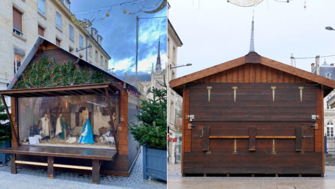 Amiens : la crèche du marché de Noël vandalisée, émotion et indignation jusque sur les réseaux sociaux