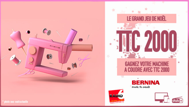 Grand jeu de noël - Gagnez une machine à coudre avec - TTC 2000 