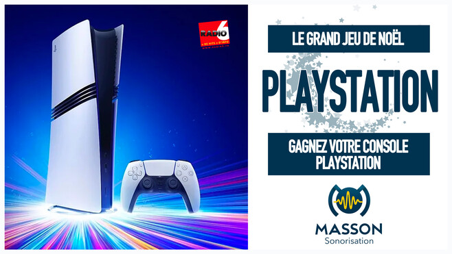 Grand jeu de noël - Gagnez une PLAYSTATION avec Masson Sonorisation