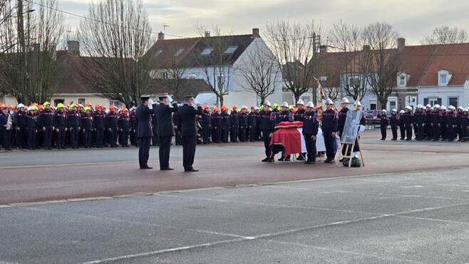 Wimille/Marquise: mort en service sur l'A16, Mathieu Cornu promu Sergent et décoré à titre posthume