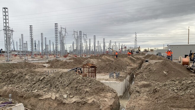 À Saint-Georges-sur-l’Aa, RTE construit le plus grand poste électrique d’Europe !
