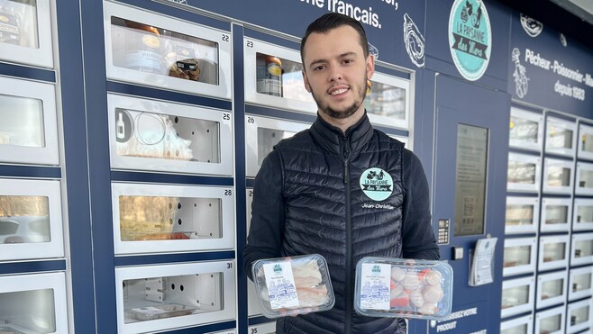 Calais: La Paysanne des Mers lance la vente de poisson dans des casiers automatiques !