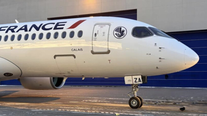 Le tout nouvel Airbus A220 d’Air France porte le nom de la ville « Calais »