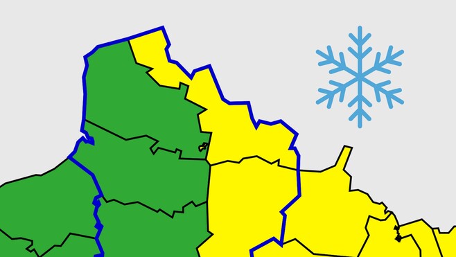 Le Nord placé en vigilance jaune neige-verglas la nuit prochaine