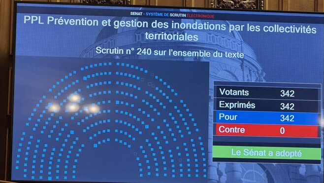 Inondations : une loi pour aider les communes adoptée au Sénat