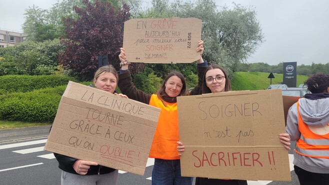 Coquelles : colère à la Clinique des 2 Caps, les soignants dénoncent la baisse de leurs primes