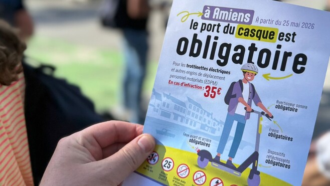 Trottinettes électriques : après Marck et Audruicq, Amiens impose à son tour le casque obligatoire dès lundi !