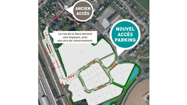 Gare TGV Calais-Fréthun : deux mois de travaux et un nouveau plan de circulation pour les parkings !