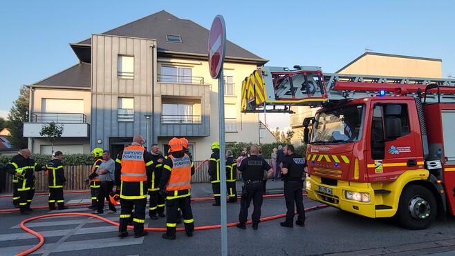 Berck : impressionnant déploiement des secours après un feu de cuisine dans une résidence de l’avenue René Gressier