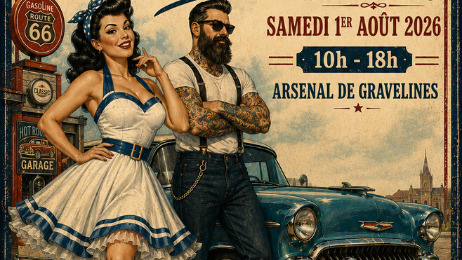 Grav’Rétro Vintage à Gravelines : voitures américaines, concours et ambiance rétro au profit de la SPA