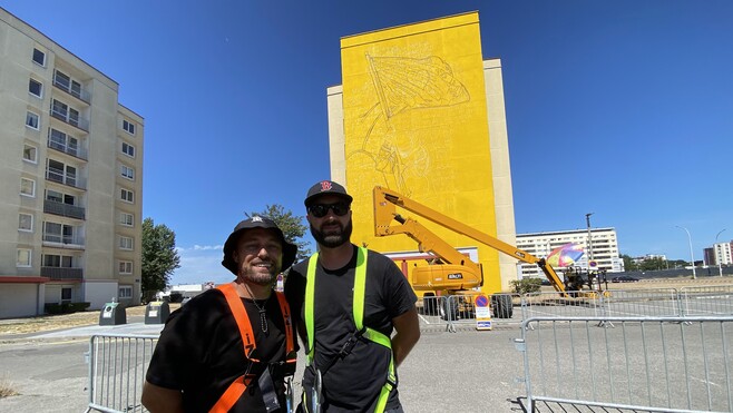 À Calais, dix œuvres sont en cours de réalisation pour la sixième édition du Street Art Festival.