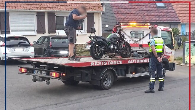 A Camiers, un motard contrôlé à 140 km/h au lieu de 80… et positif au THC.