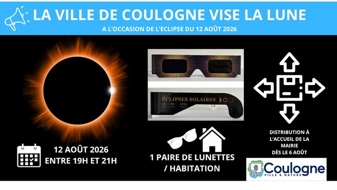 Coulogne distribue des lunettes pour observer l'éclipse en toute sécurité !