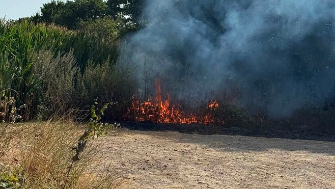 Conchil-le-Temple : nouveau départ de feu chemin de la Servelle, la commune appelle à la vigilance