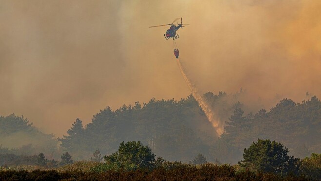 Feux au Mont Saint-Frieux : à 21h30, 180 hectares brûlés, une maison détruite, et des pompiers toujours mobilisés