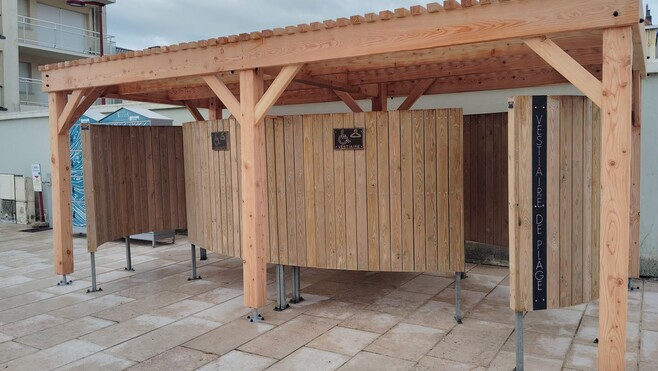 Wimereux : les nouveaux vestiaires se mettent à l’abri des regards.