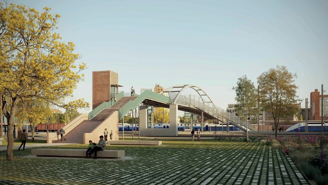 Gare de Dunkerque : la construction d'une passerelle au-dessus des voies ferrées est lancée...