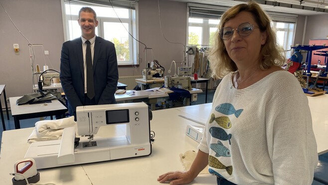 À Calais, deux nouvelles brodeuses font le bonheur du lycée des métiers du Détroit !