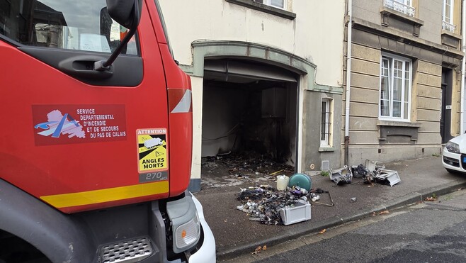Boulogne-sur-mer : un incendie dans un garage, une habitante doit être relogée