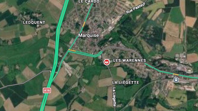 Marquise : un automobiliste désincarcéré après une sortie de route